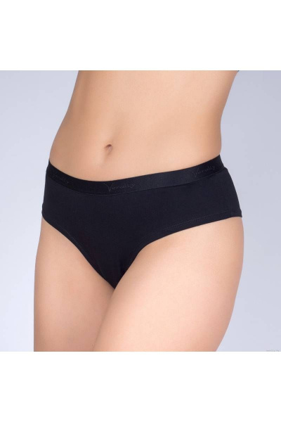 Трусы-брифы из трикотажа и хлопка, эластичные Verally 1088-3 черный - фото 3