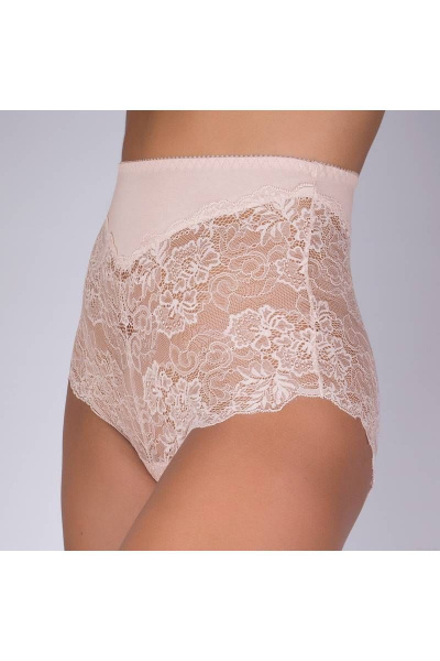 Трусы из эластичного кружева и трикотажа, розовые Verally 112-8 серебристый пион - фото 3