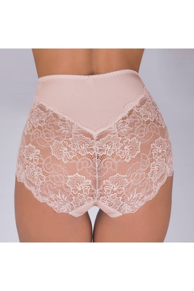 Трусы из эластичного кружева и трикотажа, розовые Verally 112-8 серебристый пион - фото 2