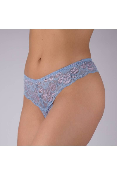 Трусы-стринги из эластичного кружева, голубые Verally 1125-2 дольче - фото 3