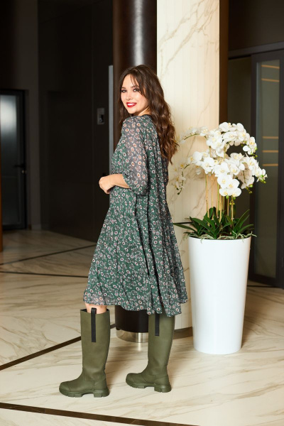 Платье Anastasia 907 зеленый - фото 2