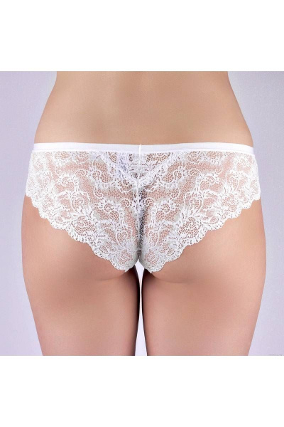 Трусы из кружева с классической посадкой Verally 1158-1 белый - фото 2