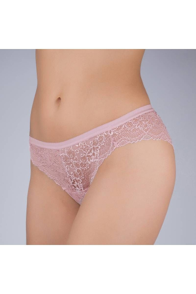 Трусы кружевные розовые для ежедневного использования Verally 1158-1 лотос - фото 3