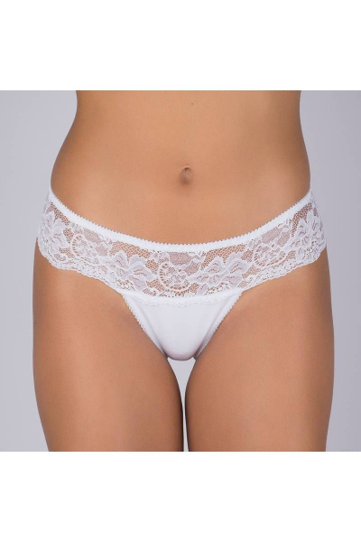 Трусы кружевные белые для комфортного дня Verally 131-5 белый - фото 1