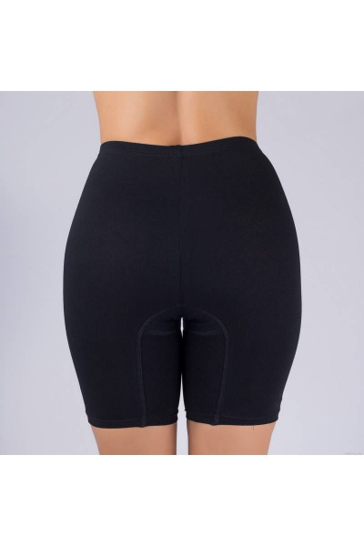 Панталоны из трикотажного хлопка с кружевной отделкой Verally 175М-1 черный - фото 2