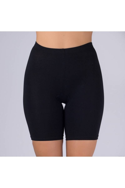 Панталоны из трикотажного хлопка с кружевной отделкой Verally 175М-1 черный - фото 1