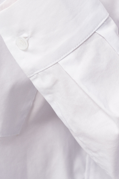 Блузка женская оверсайз деловой из хлопка Панда 112540w белый - фото 4