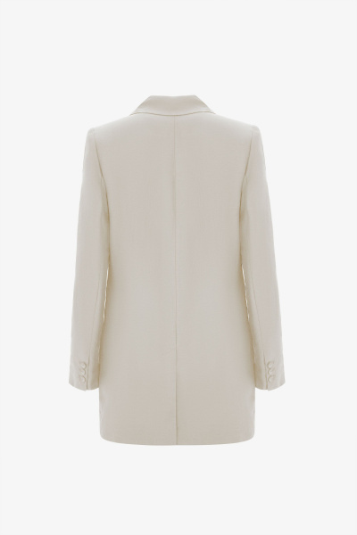 Жакет на каждый день из льна белого цвета Elema 1К-11779-1-170 белый - фото 3