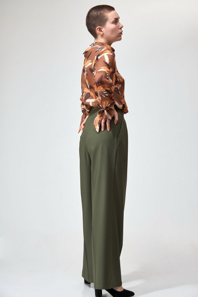 Брюки палаццо широкие с стрелками и высокой посадкой Angelina & Сo 753 - фото 5