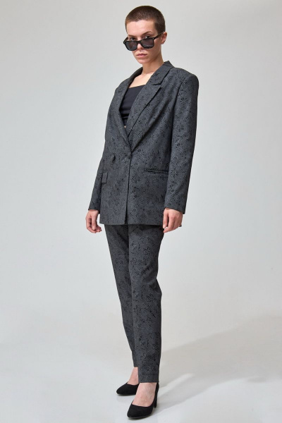 Деловой костюм оверсайз жакет и брюки Angelina & Сompany 762 - фото 3