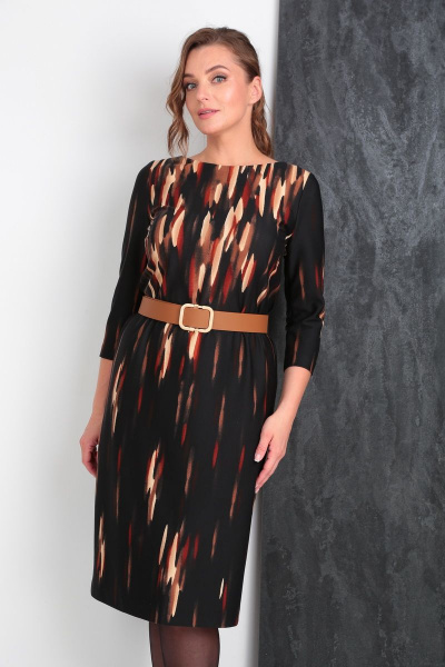 Платье Vilena 818 терракот - фото 7