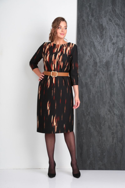 Платье Vilena 818 терракот - фото 3