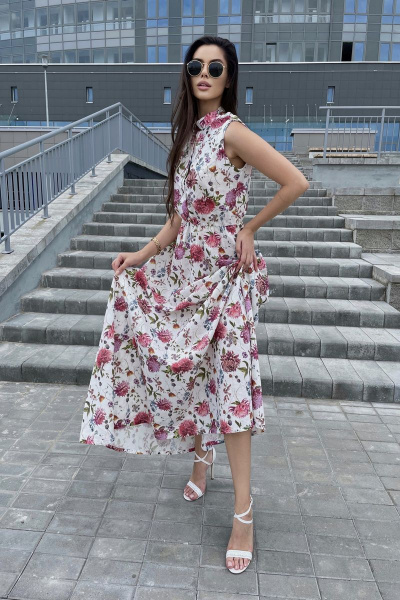 Платье Pavlova 006 цветы - фото 5