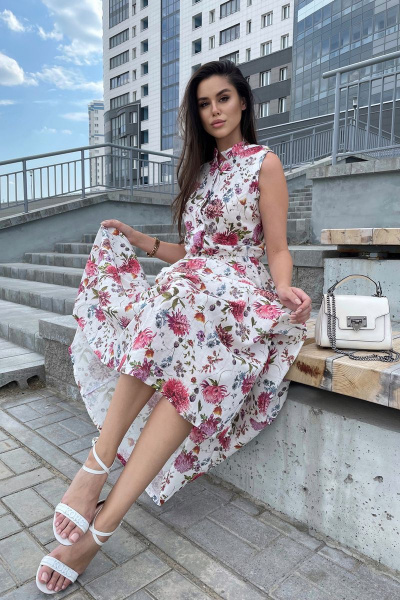 Платье Pavlova 006 цветы - фото 4