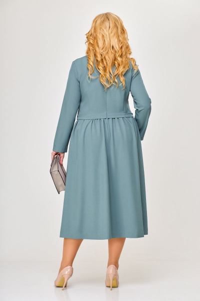 Платье Swallow 613 пепельно-голубой - фото 2