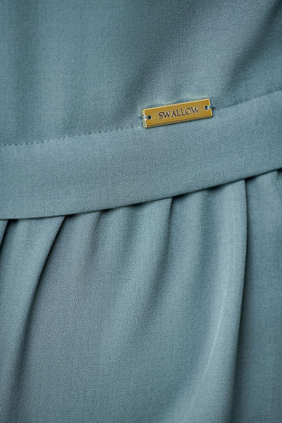 Платье Swallow 613 пепельно-голубой - фото 8