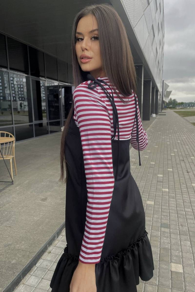 Платье Garsonnier 15005002 черный - фото 3