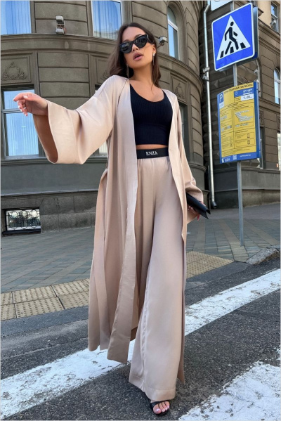Брюки, кардиган ENZA 917 бежевый - фото 2