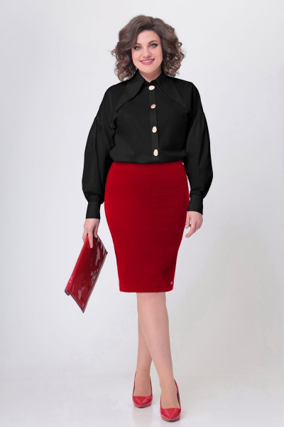 Блуза Swallow 501 черный - фото 3