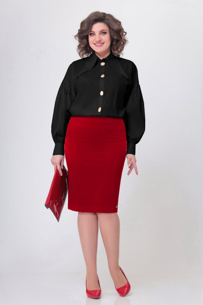 Блуза Swallow 501 черный - фото 2