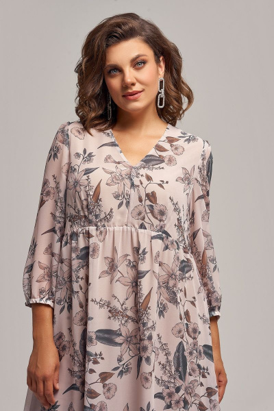 Платье IVA 1429 цветы - фото 3