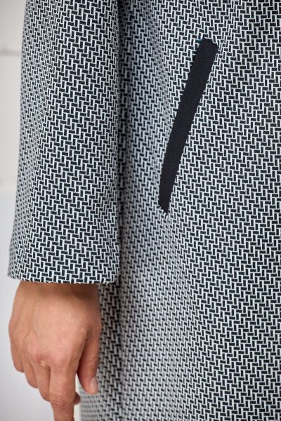 Кардиган, платье Romanovich Style 3-2332 черный\серый - фото 6