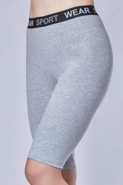 Шорты из хлопка с широкой эластичной тесьмой Verally 456-1 меланж - фото 1