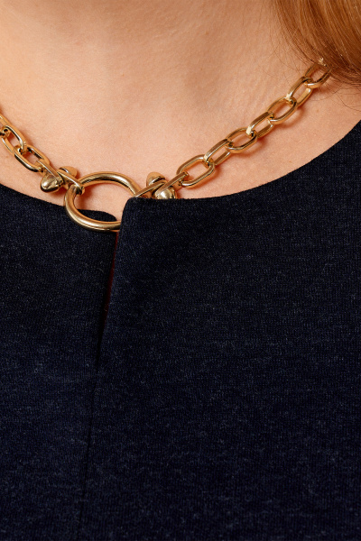 Платье Панда 125180w синий - фото 4