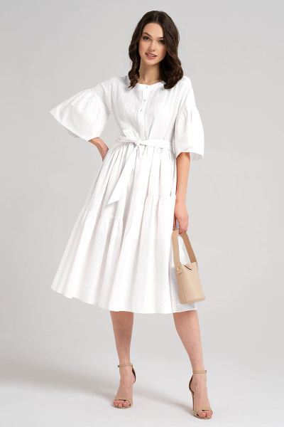Платье Панда 46780w белый - фото 1