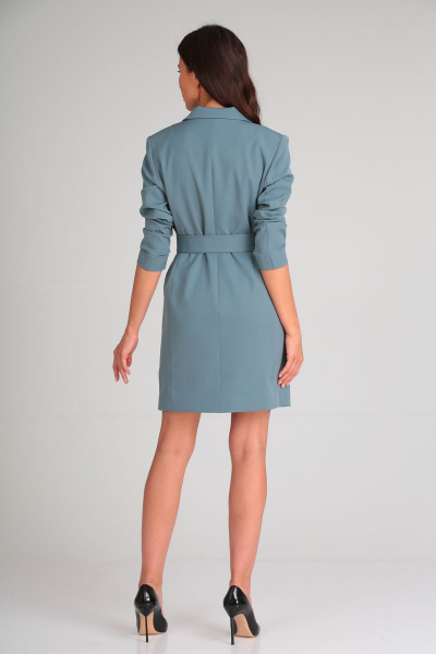 Платье TVIN 4045 серо-синий - фото 7