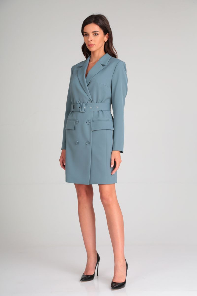 Платье TVIN 4045 серо-синий - фото 1