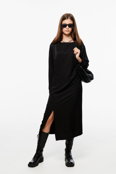 Элегантное платье с декоративными подрезами и разрезом MilMil 1077 Марсель - фото 13