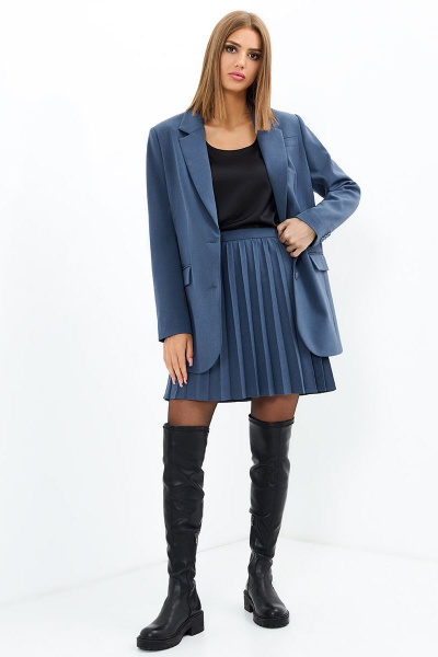 Жакет, юбка AYZE 72676 деним - фото 1