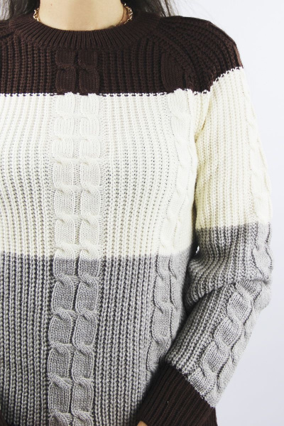 Джемпер Полесье С1346-22 2С5077-Д43 158,164 шоколад - фото 3