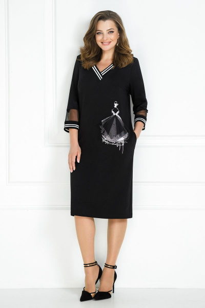 Платье AGATTI 5008 черный - фото 1