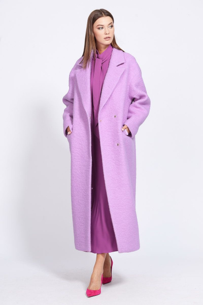 Пальто EOLA 2249 сирень - фото 4