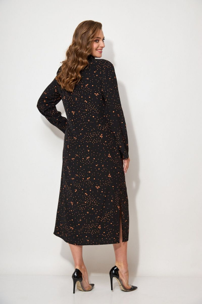 Платье Koketka i K 967/1 черный_оранжевый - фото 2