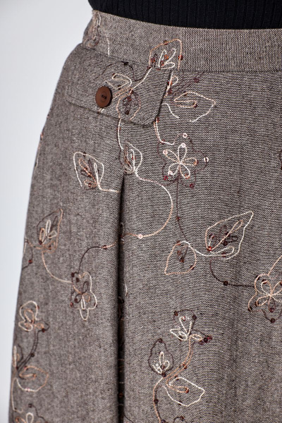 Юбка ANASTASIA MAK 1067 коричневый - фото 7