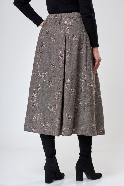 Юбка ANASTASIA MAK 1067 коричневый - фото 6