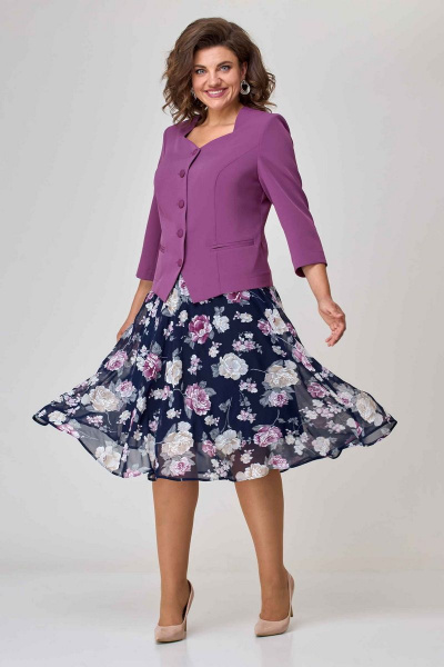 Жакет, юбка Асолия 1330/1 клевер - фото 1