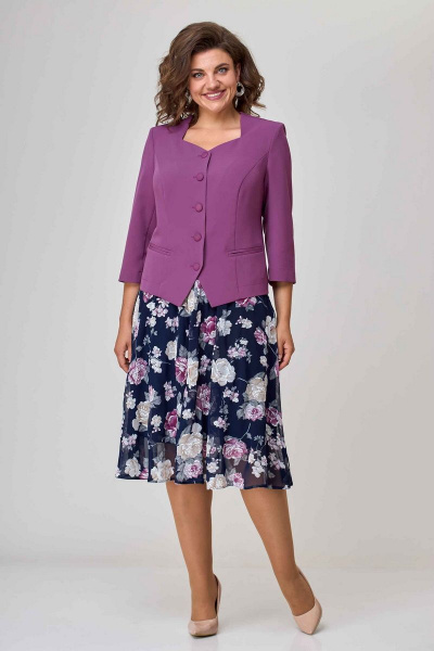 Жакет, юбка Асолия 1330/1 клевер - фото 4