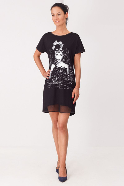 Туника Belarusachka С3537Ю черный - фото 2