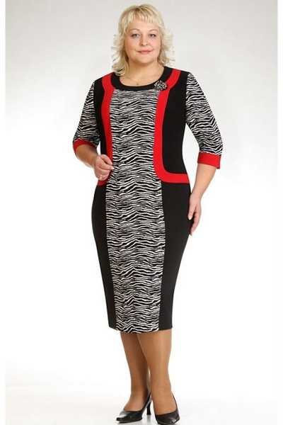 Демисезонное платье с коконом и коротким рукавом NeoTex 4041 - фото 1