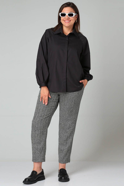 Рубашка GRATTO 4246 черный - фото 2