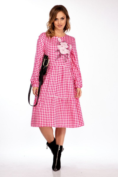 Платье Michel chic 2107 розовый - фото 4