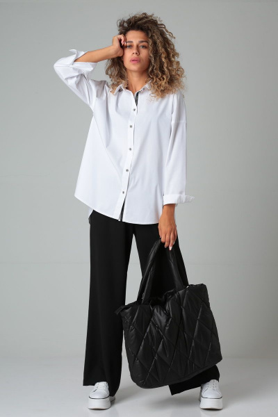 Рубашка DOGGI 0133 белый - фото 7