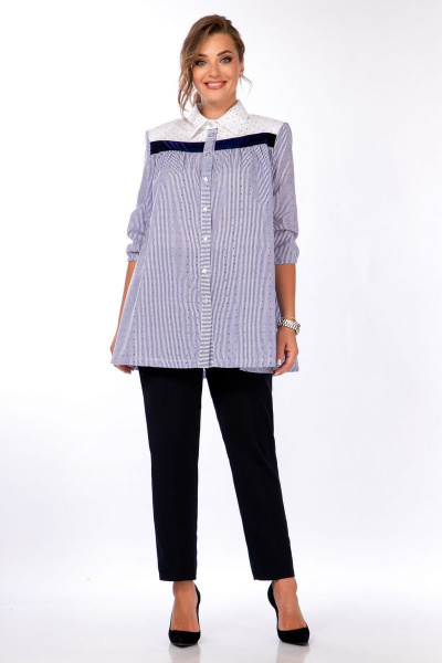 Блуза, брюки Belinga 2259 синий - фото 3