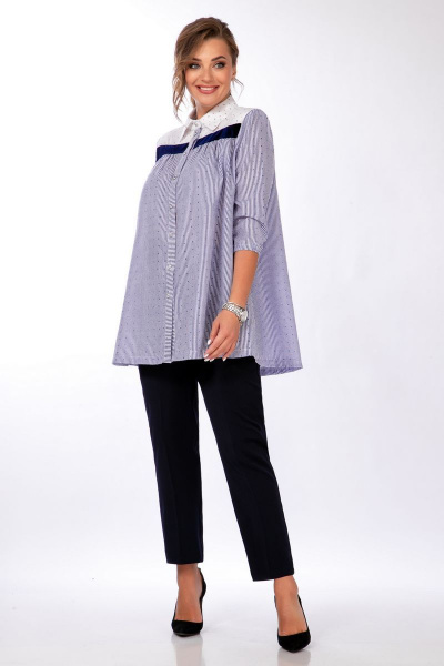 Блуза, брюки Belinga 2259 синий - фото 4