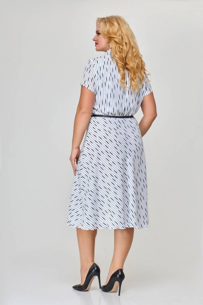 Костюм из платья с воланом и жакета на подкладке Slaviaelit 503 черный - фото 5