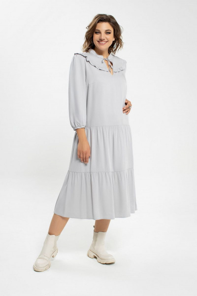 Платье JeRusi 2117 светло-серый - фото 1